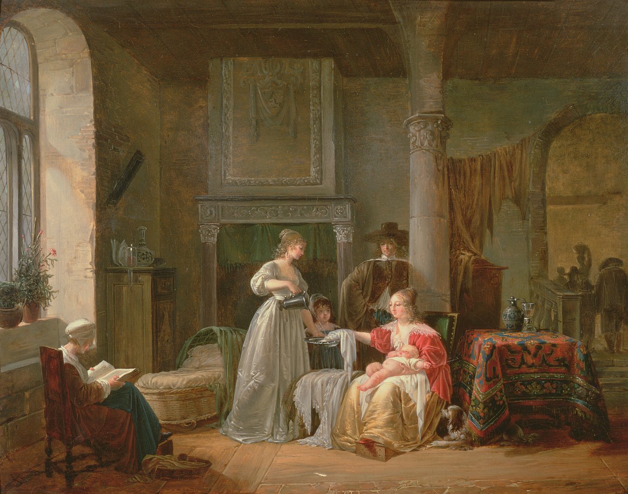Scéna ze školky od Jean Baptiste Mallet
