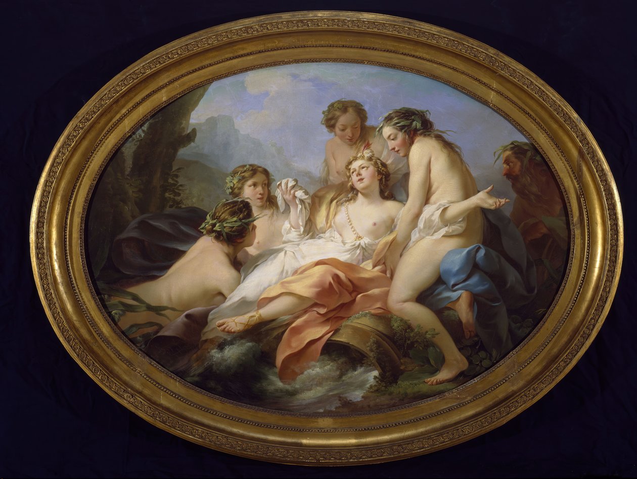 Psyche zachráněná Naiads, 1750. od Jean Baptiste Marie Pierre