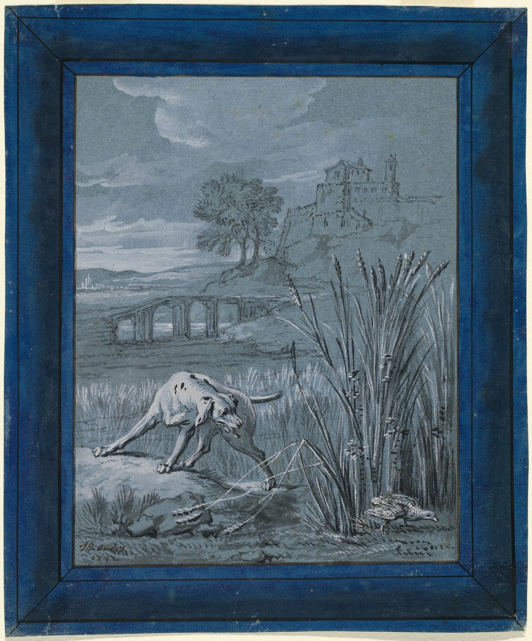 Koroptev zachrání své mládě od Jean Baptiste Oudry