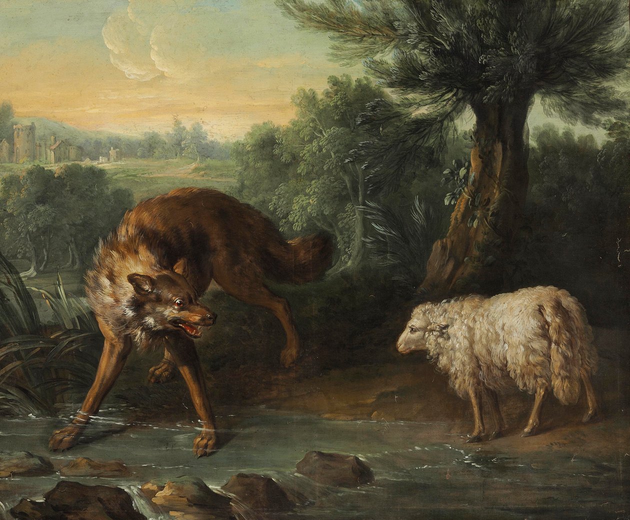Vlk a Beránek od Jean Baptiste Oudry