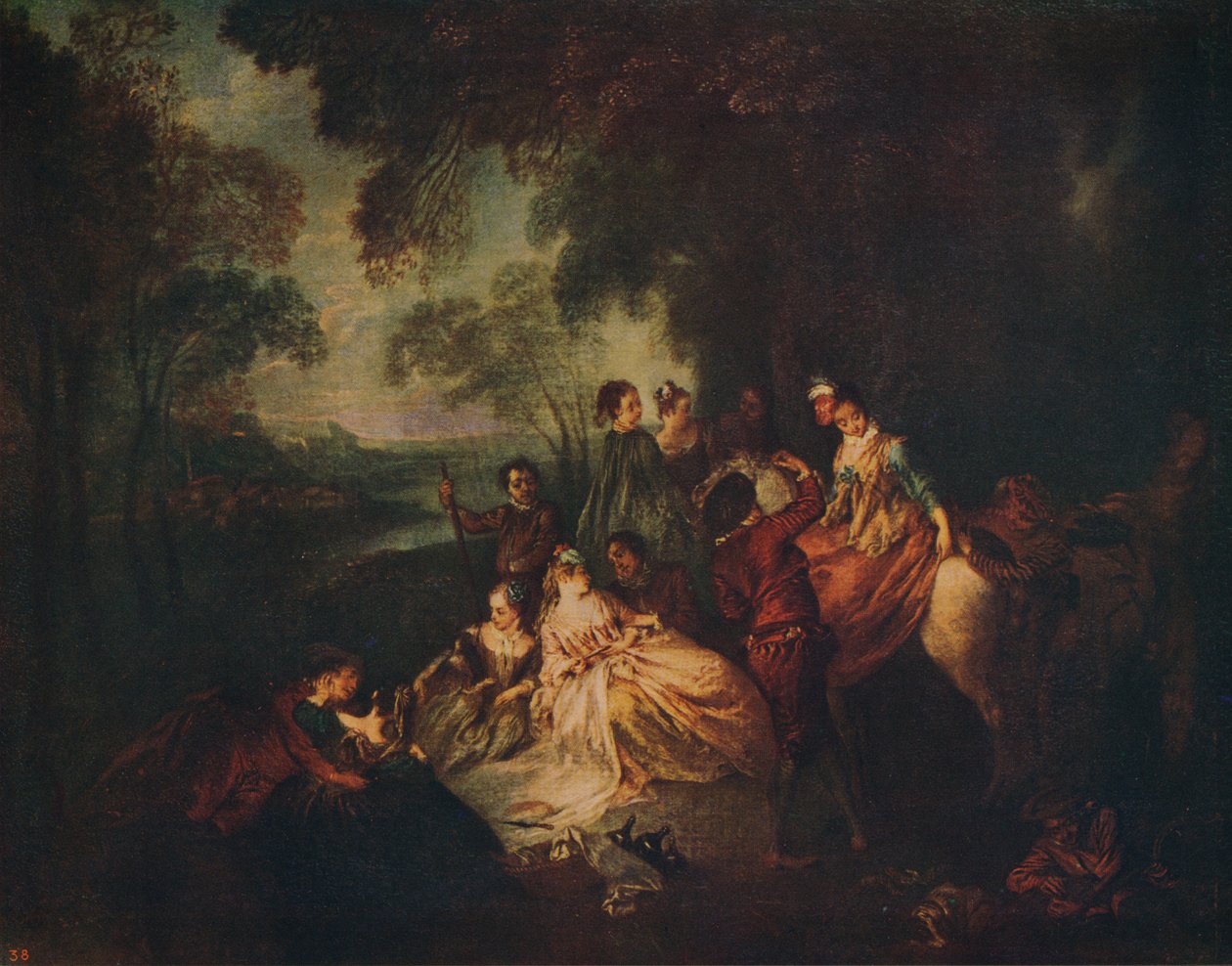 Country Party, c1722, c1915 od Jean Baptiste Pater