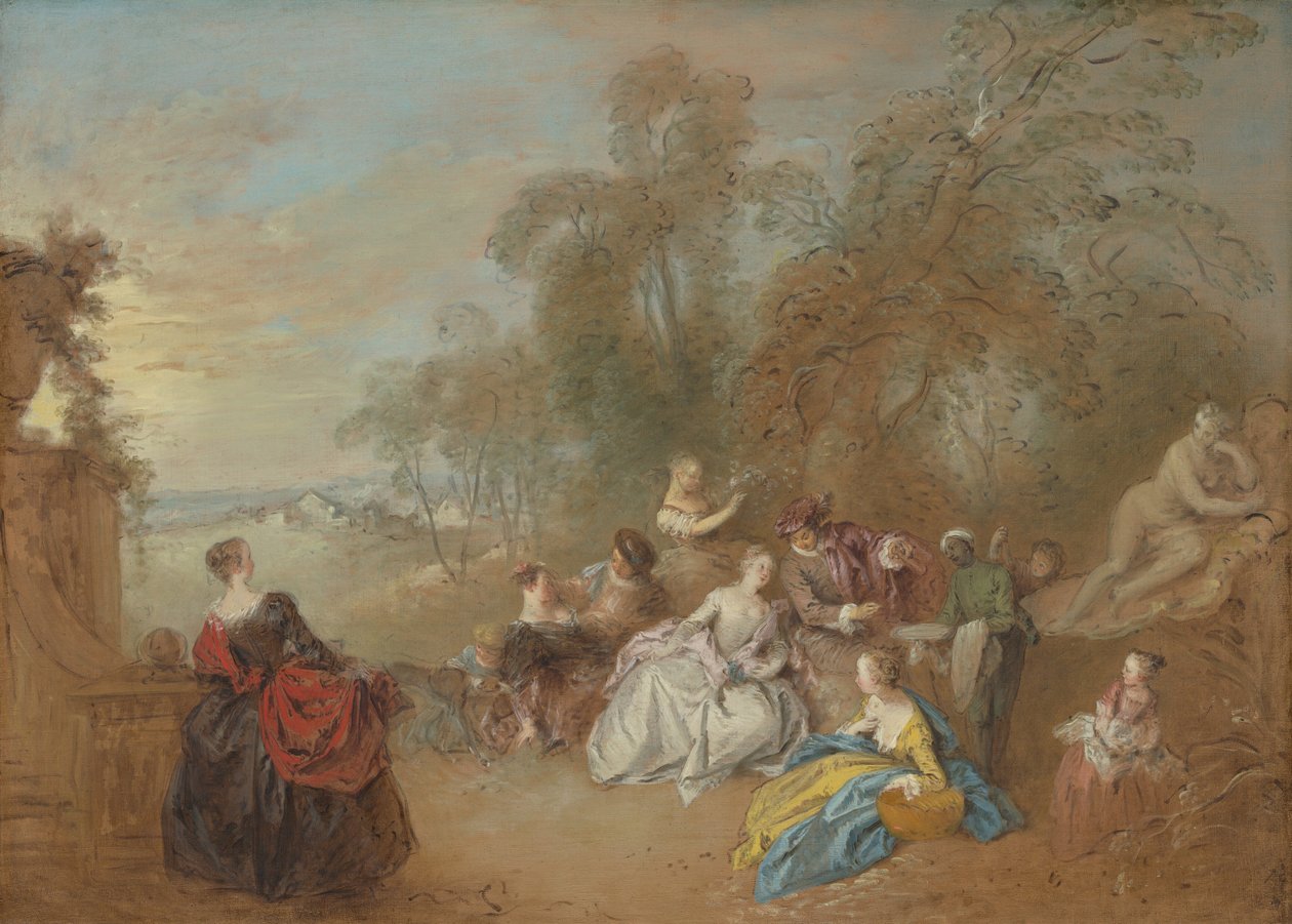Na terase, c. 17301735. od Jean Baptiste Pater