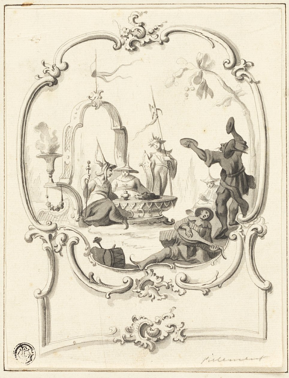 Chinoiserie od Jean Baptiste Pillement