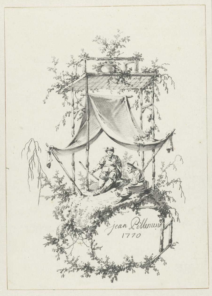 Kompozice ve stylu Chinoiserie od Jean Baptiste Pillement