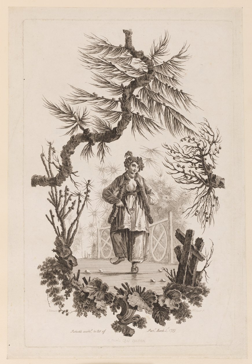 Postava pod Boughem od Jean Baptiste Pillement