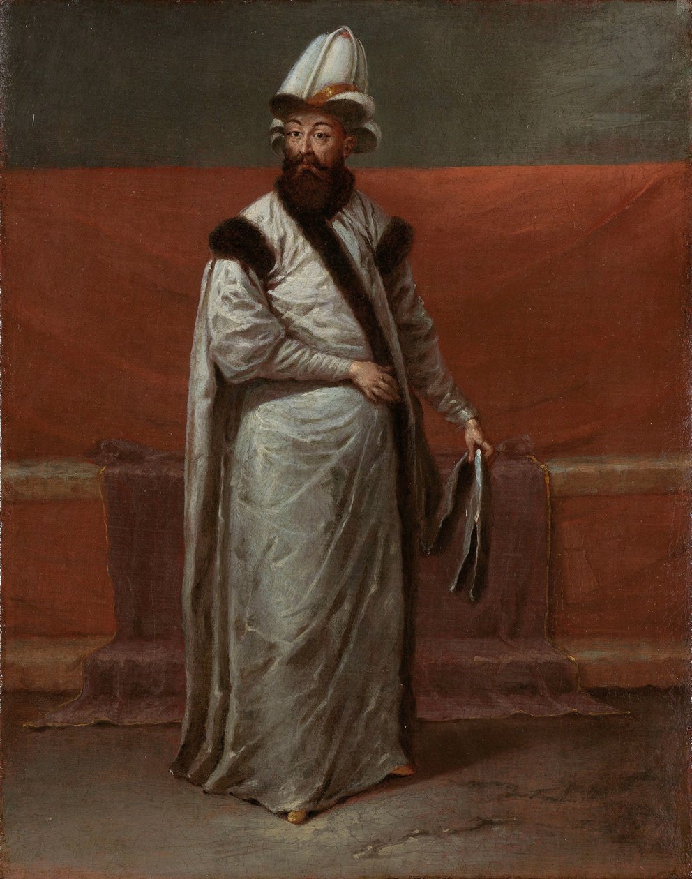 Velký vezír Nevşehirli Damat Ĭbrahim Pasa od Jean Baptiste Vanmour