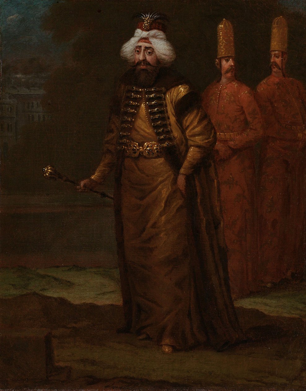 Sultán Ahmed III., kolem 1727-30 od Jean Baptiste Vanmour