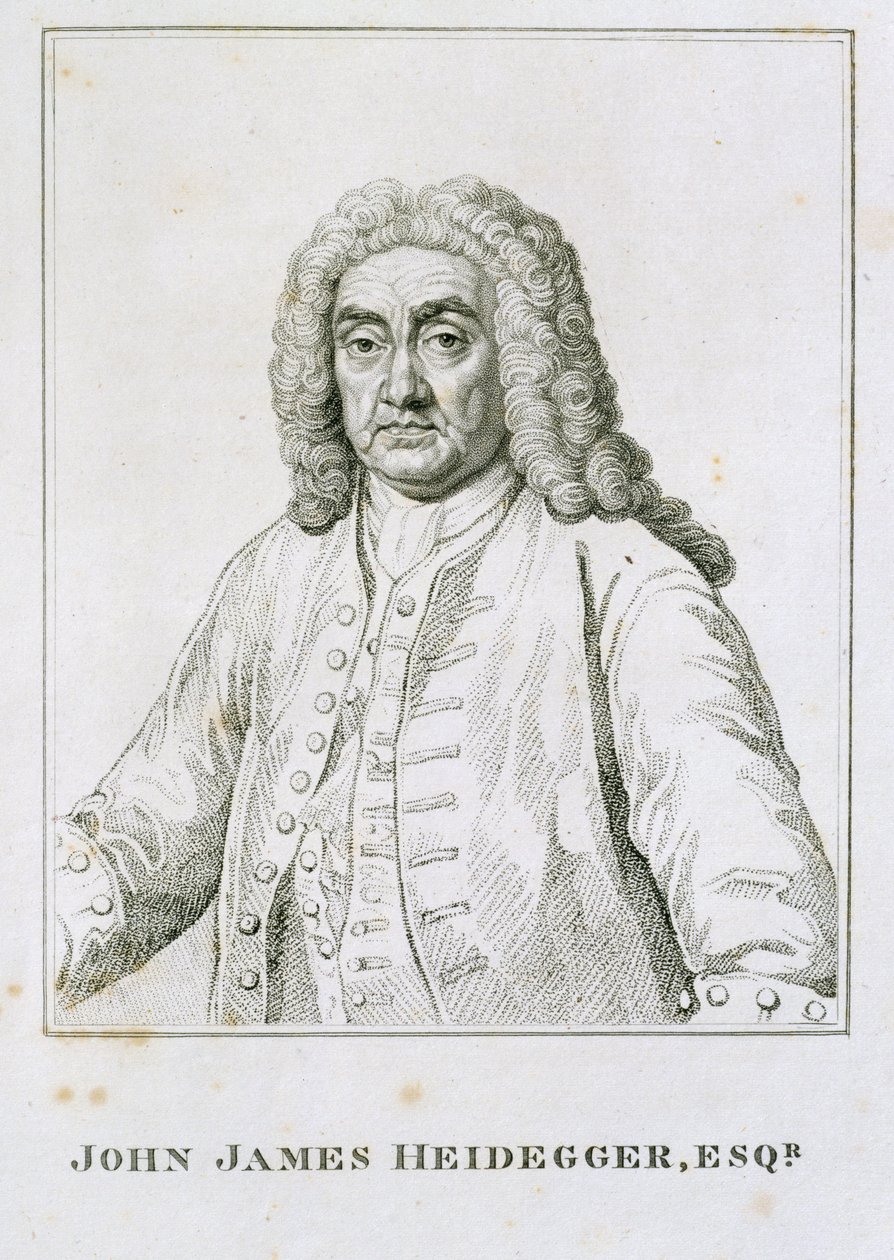 John James Heidegger (1666-1749) od Jean Baptiste van Loo