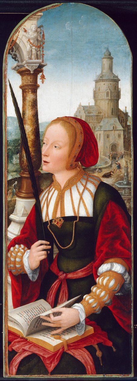 Svatá Barbora, c. 1520. od Jean Bellegambe