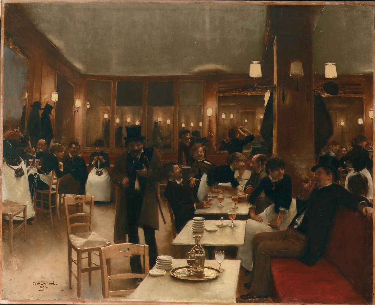 Pivovar, 1883 od Jean Beraud