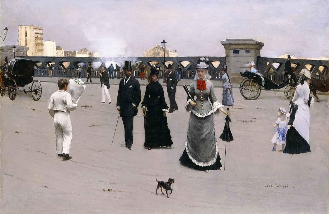 Most Evropy, kolem roku 1875 od Jean Beraud
