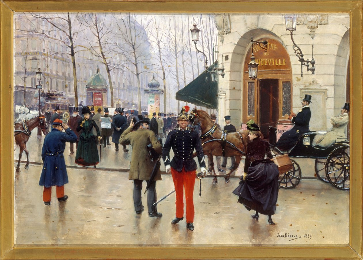 Divadlo Vaudeville od Jean Beraud