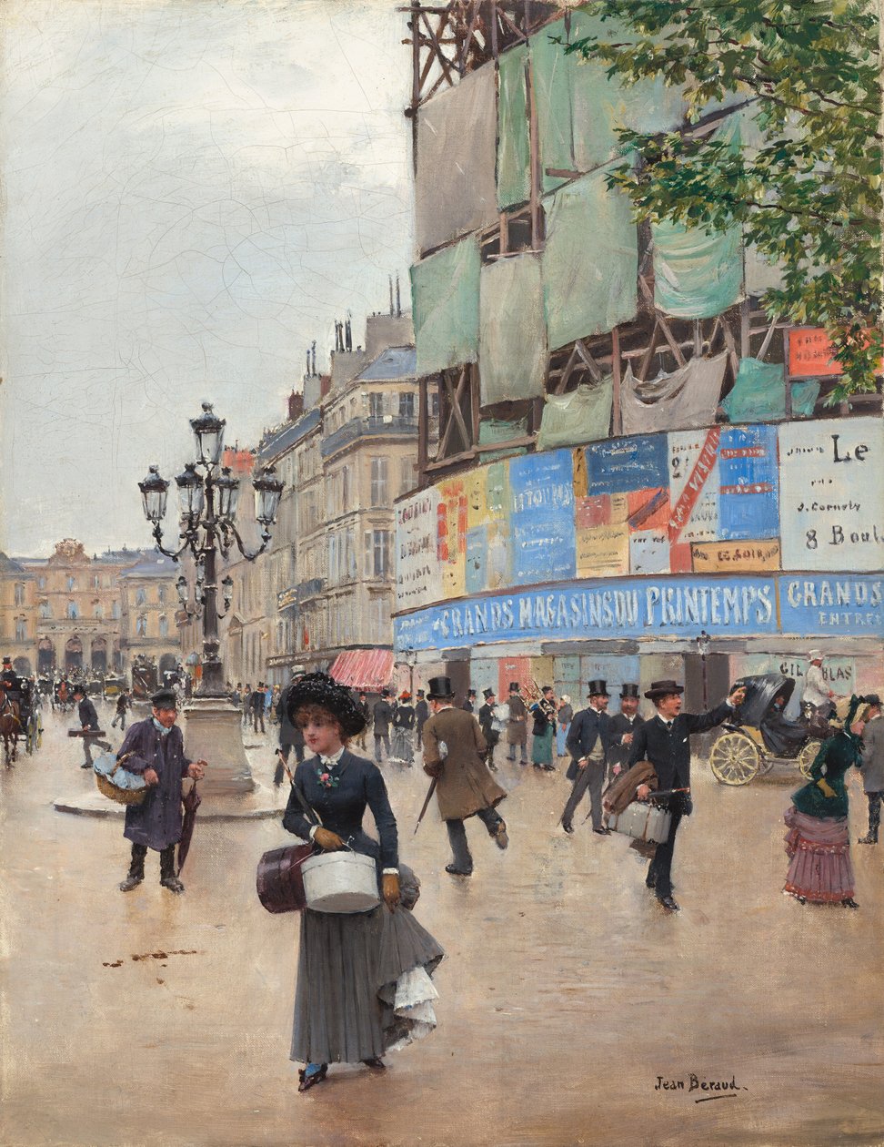 Paříž, rue du Havre od Jean Beraud