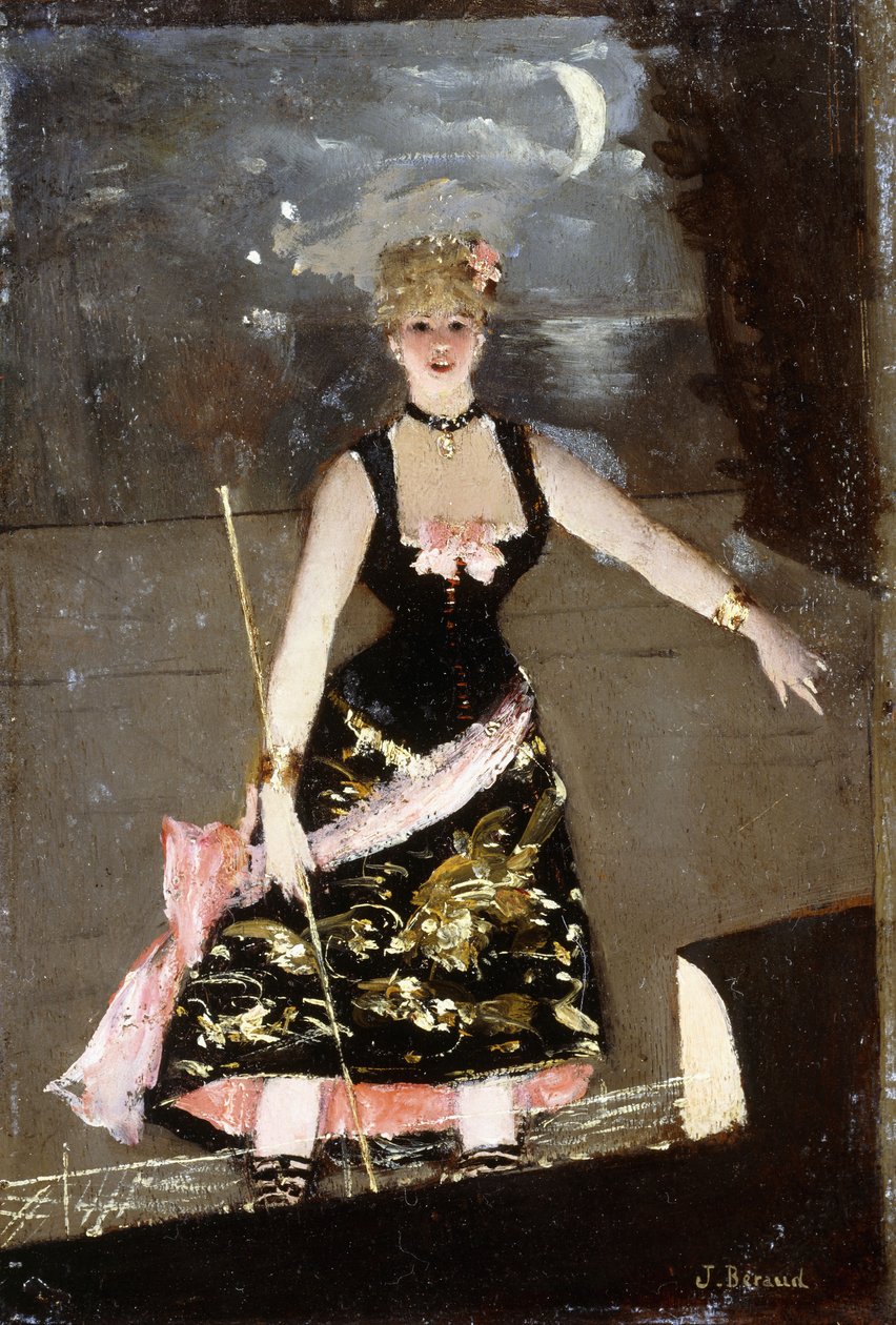 Zpěvák Music Hall, od Jean Beraud