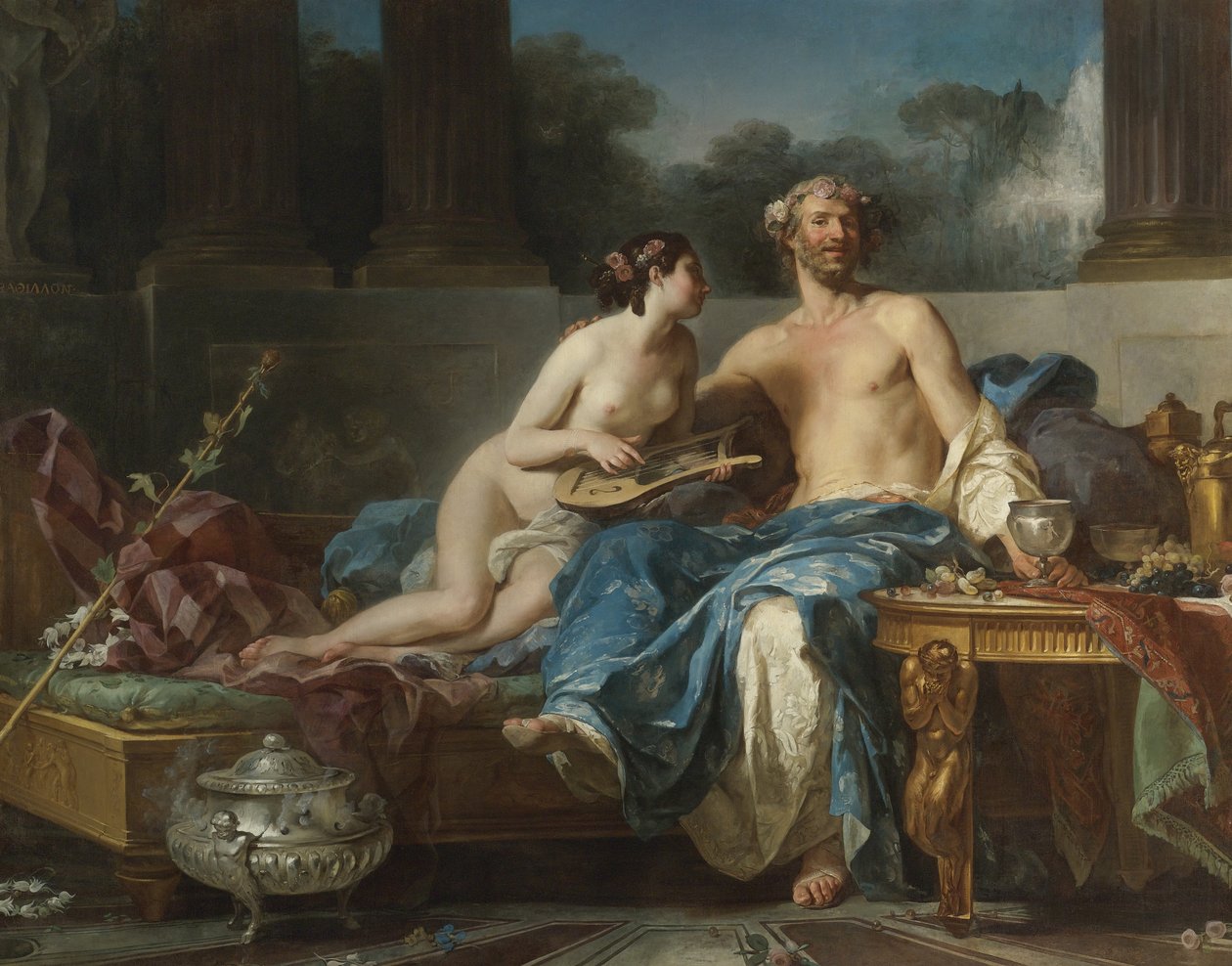 Potěšení Anacreonu od Jean Bernard Restout