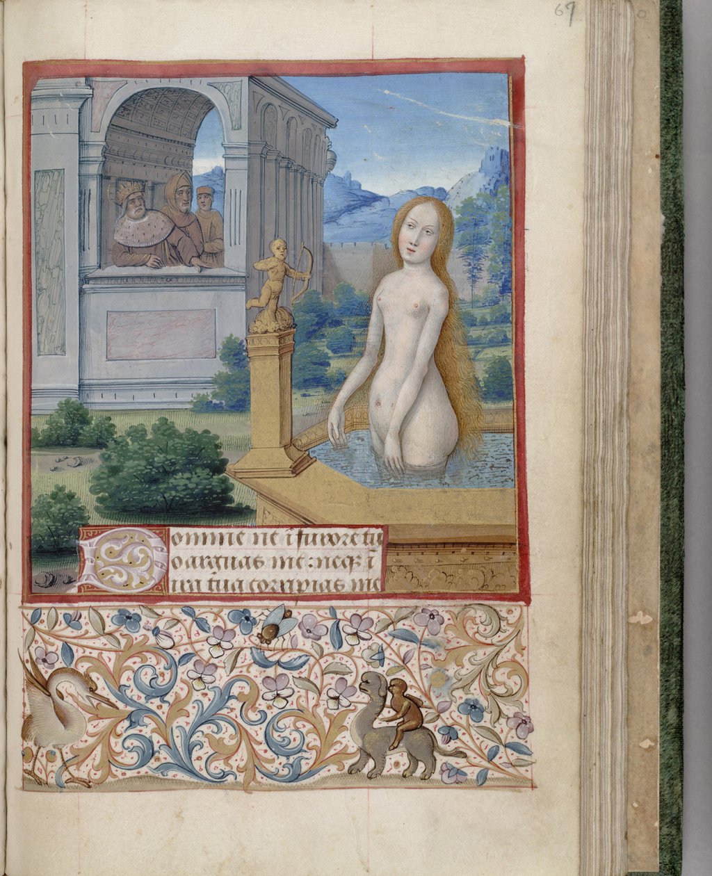 Bathsheba koupací kniha hodin, 1485-1499 od Jean Bourdichon