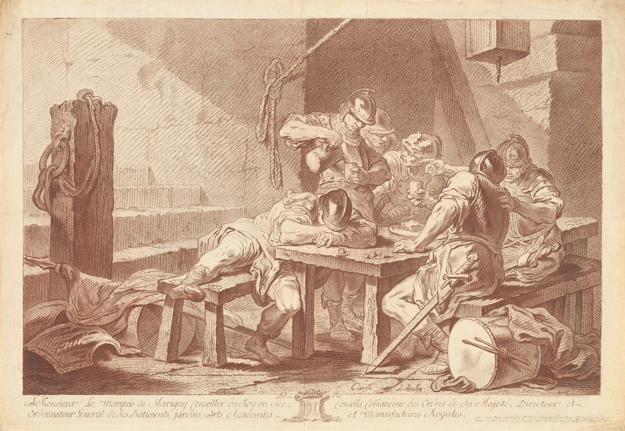 Strážnice od Jean Charles François after Carle Van Loo