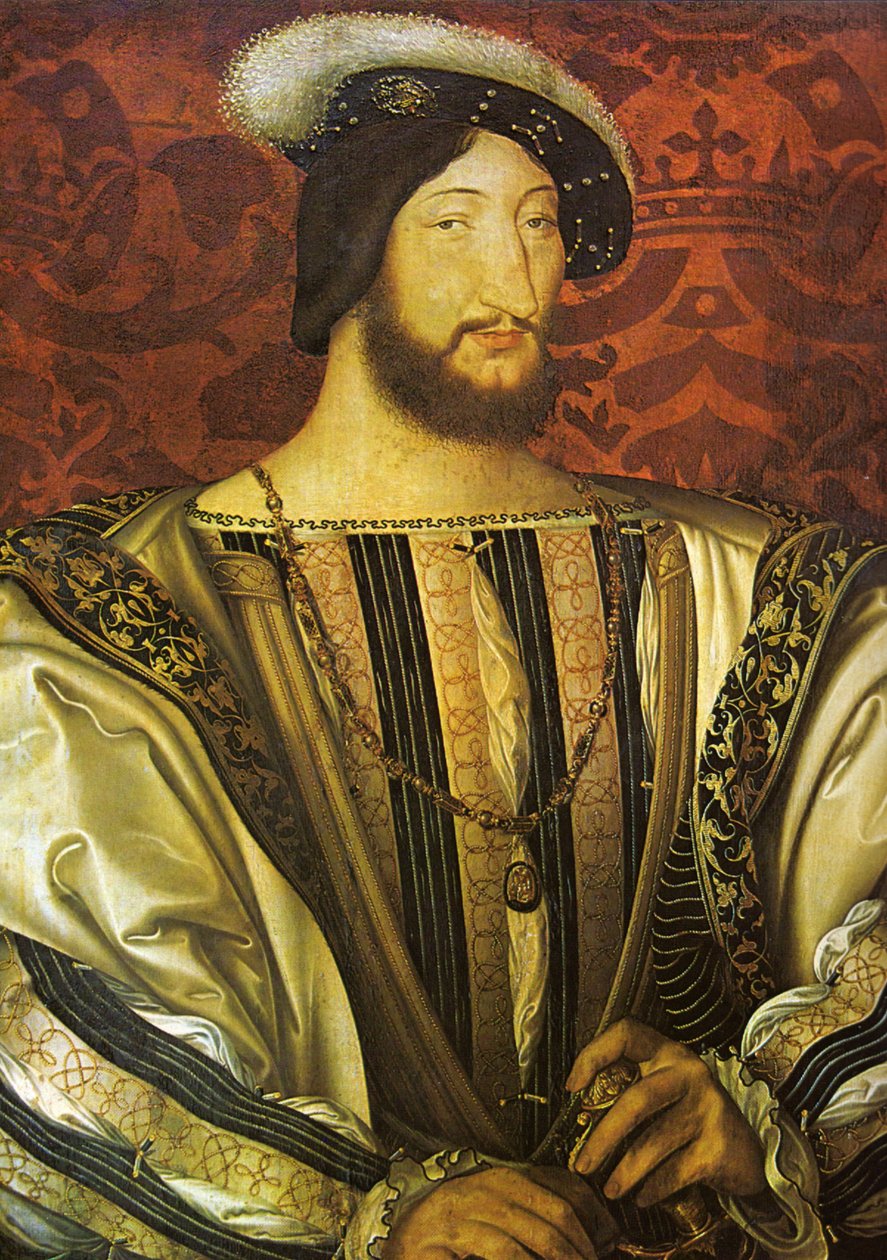 František I., francouzský král od Jean Clouet