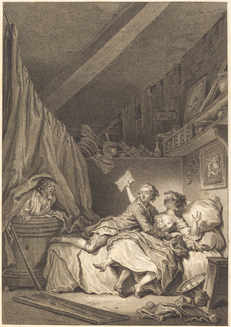 Obuvníci od Jean Dambrun after Jean Honoré Fragonard