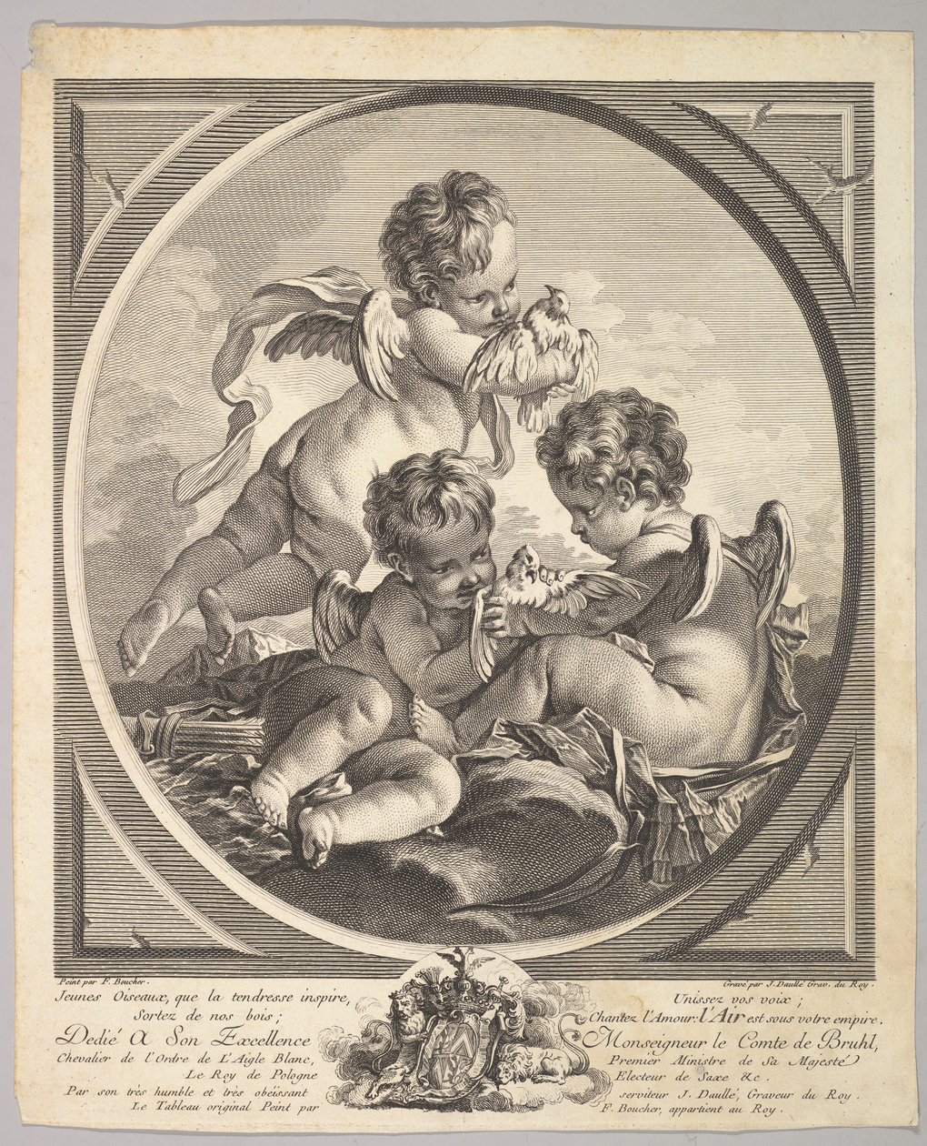 Vzduch, ca. 1748. od Jean Daullé