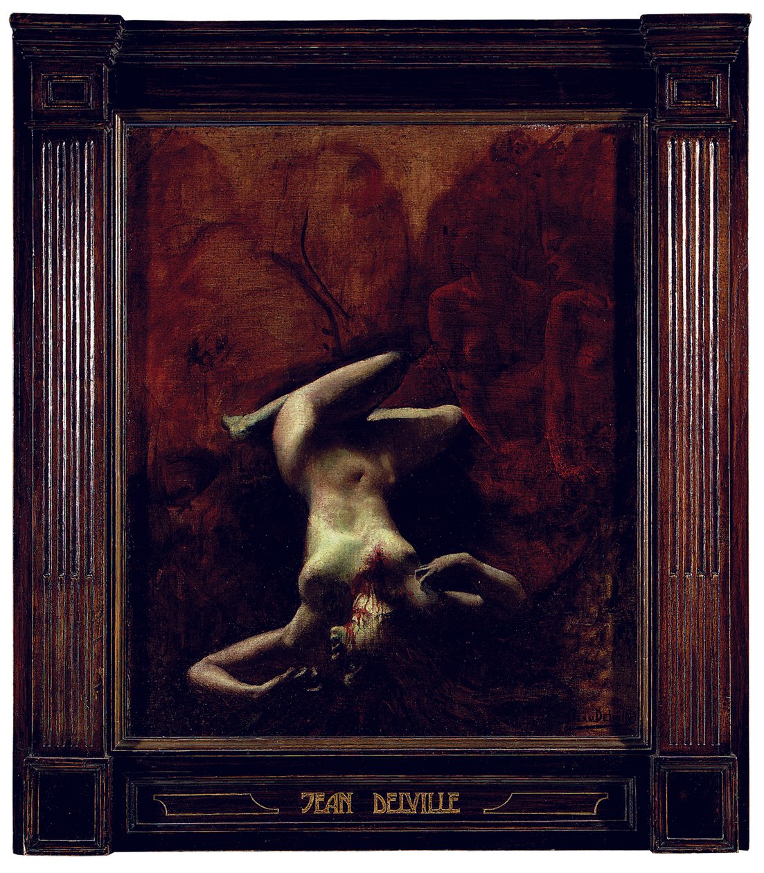 Le Crime (olej na plátně) od Jean Delville