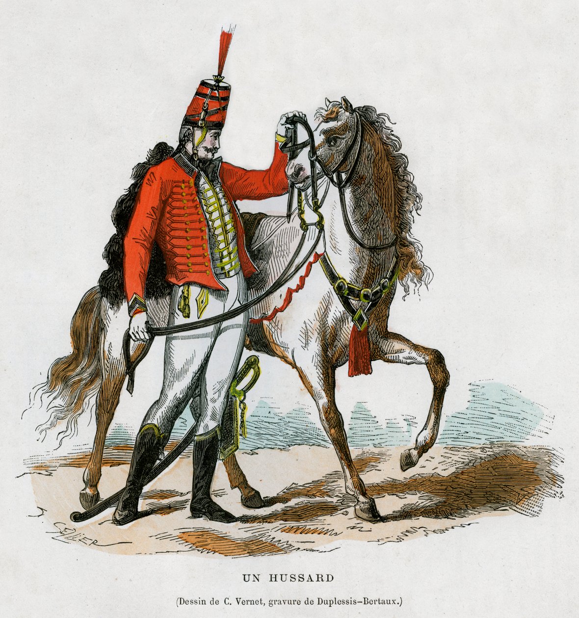 Husar, začátek 19. století 1882-1884 od Jean Duplessis Bertaux