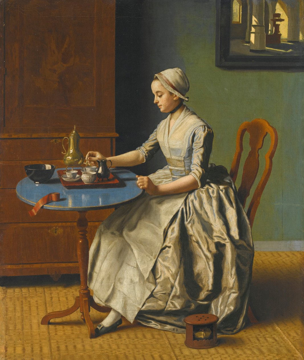 Holandská dívka u snídaně od Jean Étienne Liotard