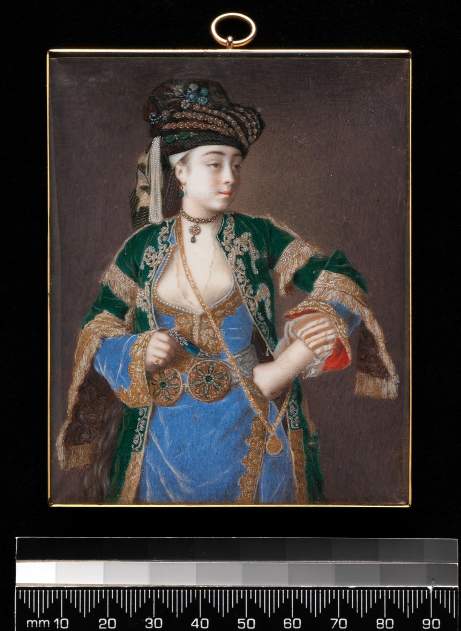 Laura Tarsi, "Řecká dáma", 1745-1749 od Jean Étienne Liotard