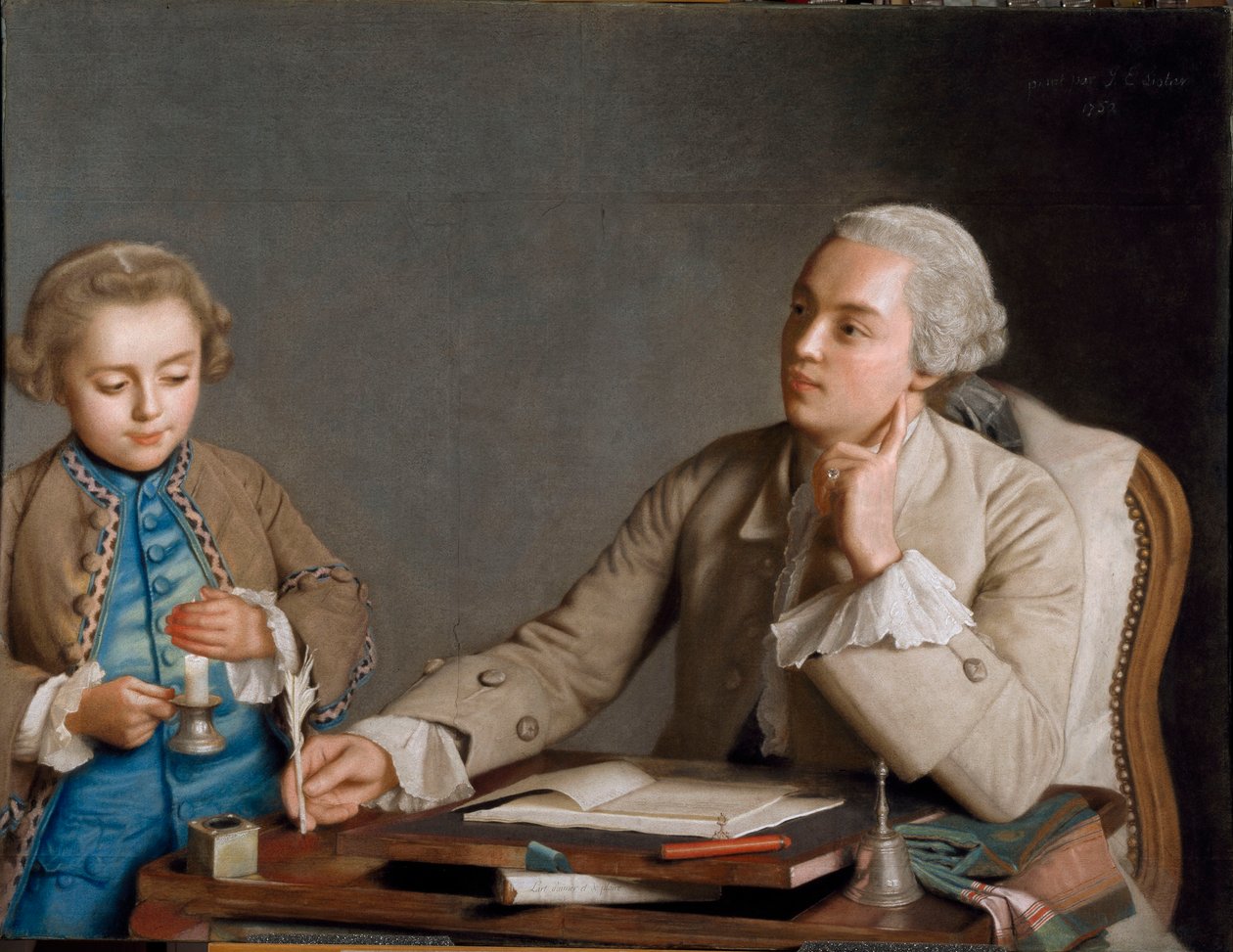 LÉcriture The Psaní, 1752. od Jean Étienne Liotard