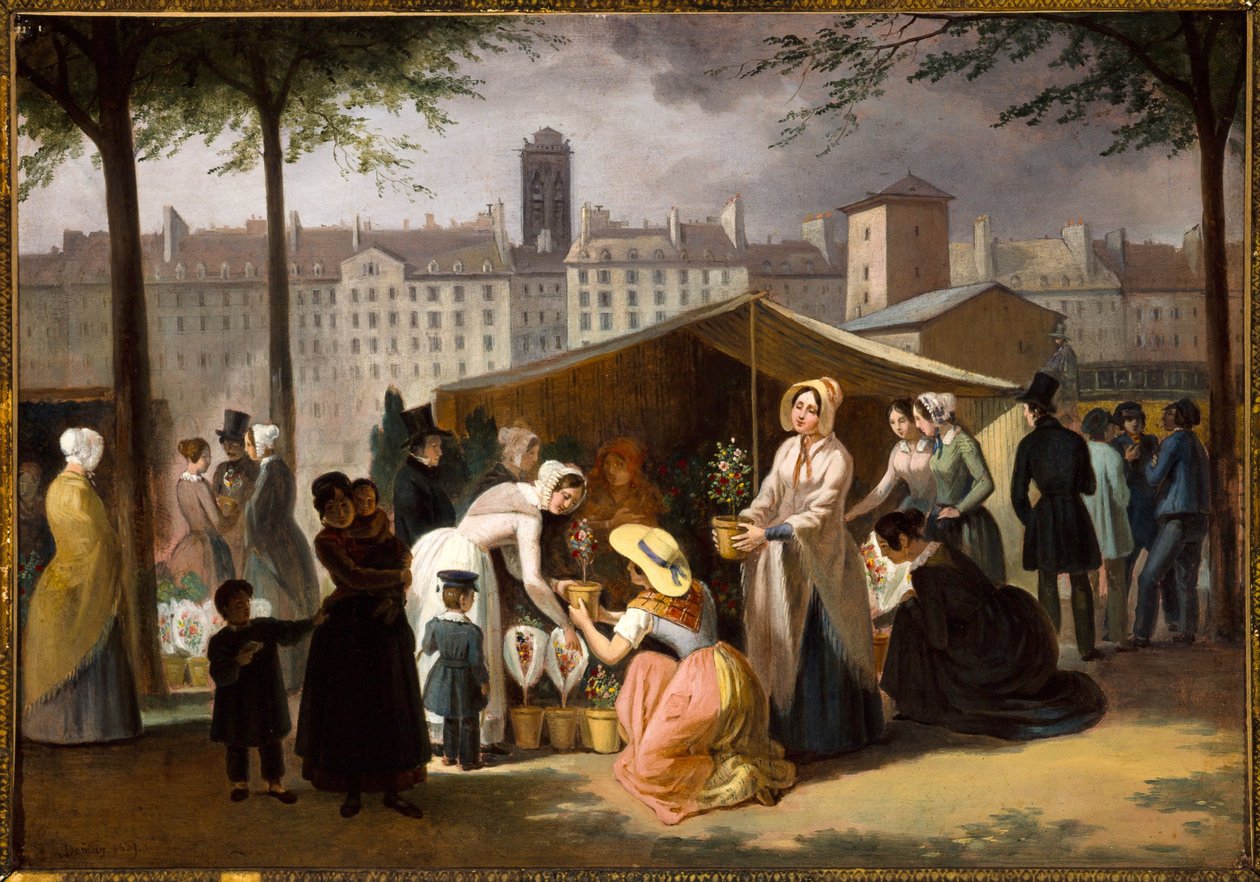 Květinový trh od Jean Francois Demay