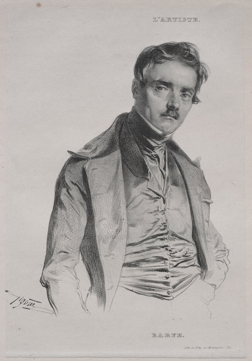 Antoine-Louis Barye. od Jean Francois Gigoux