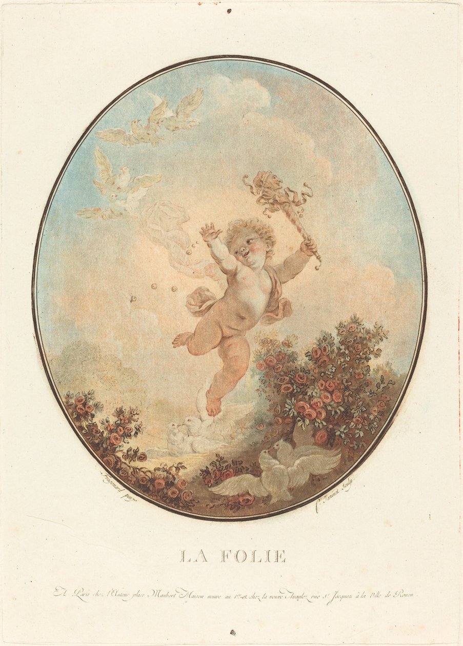 La folie, 1777. od Jean Francois Janinet