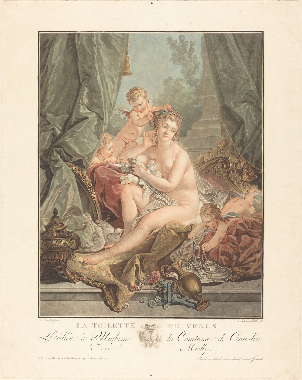 Záchod Venuše, 1783. od Jean Francois Janinet