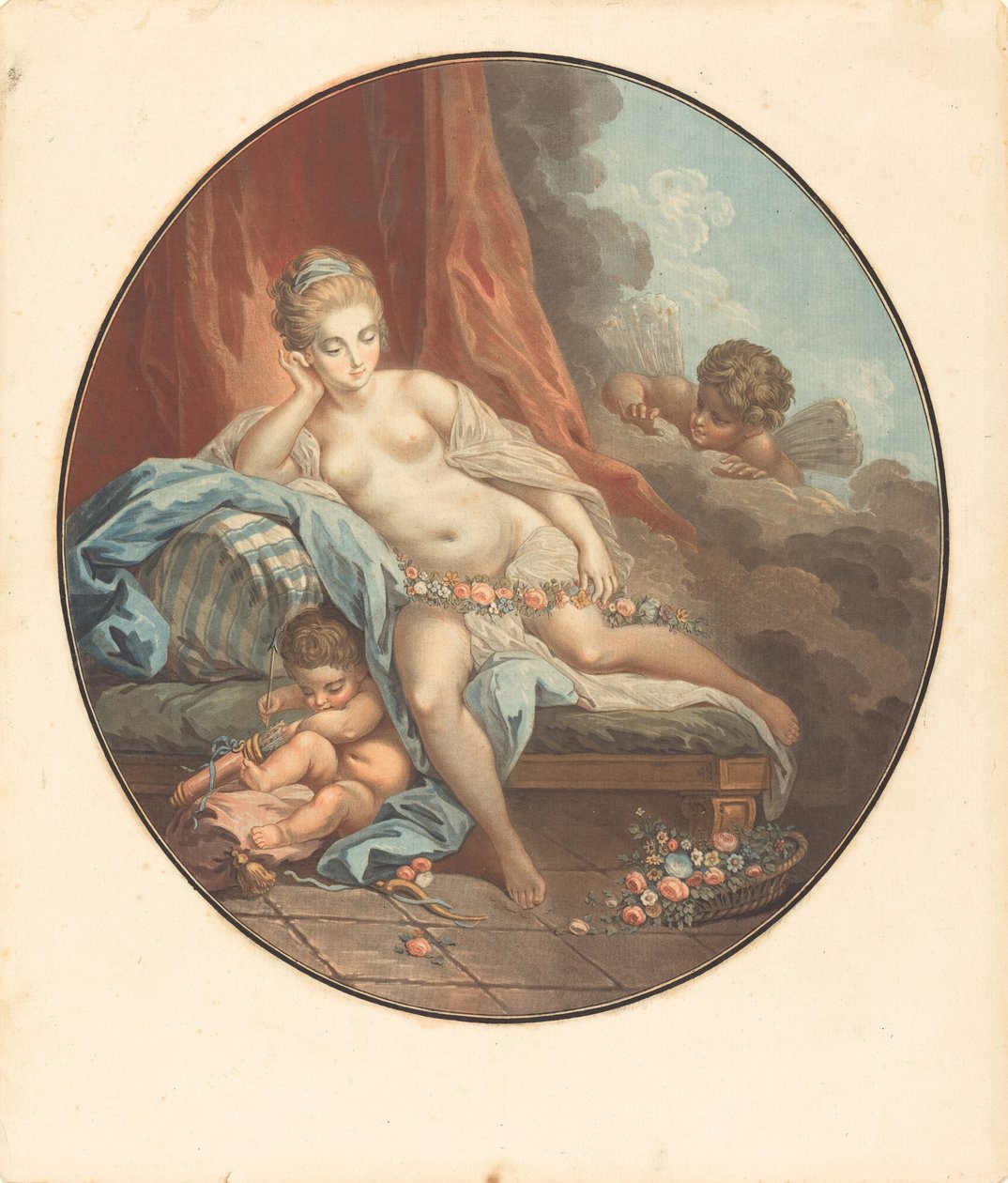 Venuše v odrazu. od Jean Francois Janinet