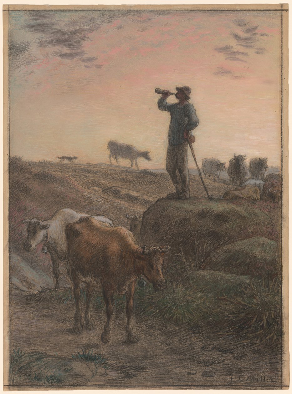 Volání domů krávy od Jean Francois Millet
