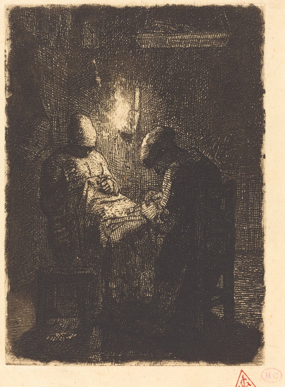 Večer (La Vielle) od Jean Francois Millet