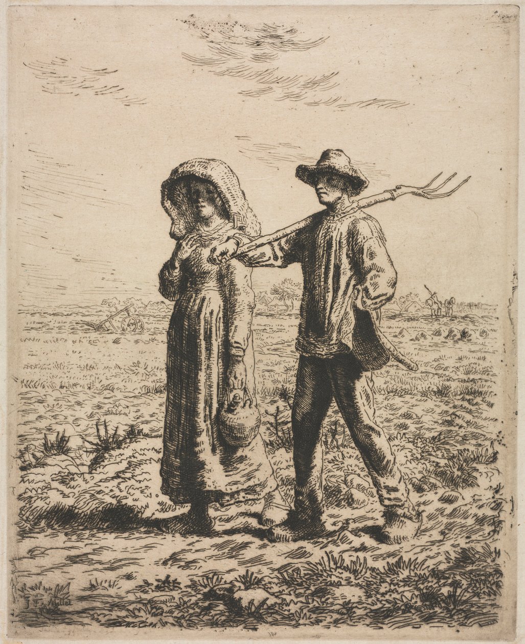 Jít do práce. od Jean Francois Millet