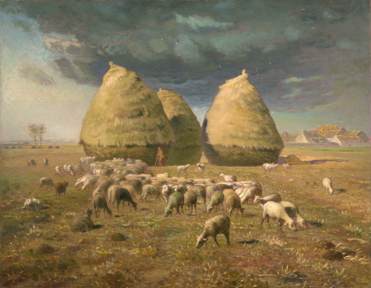 Hromady sena: 1874, podzim od Jean Francois Millet