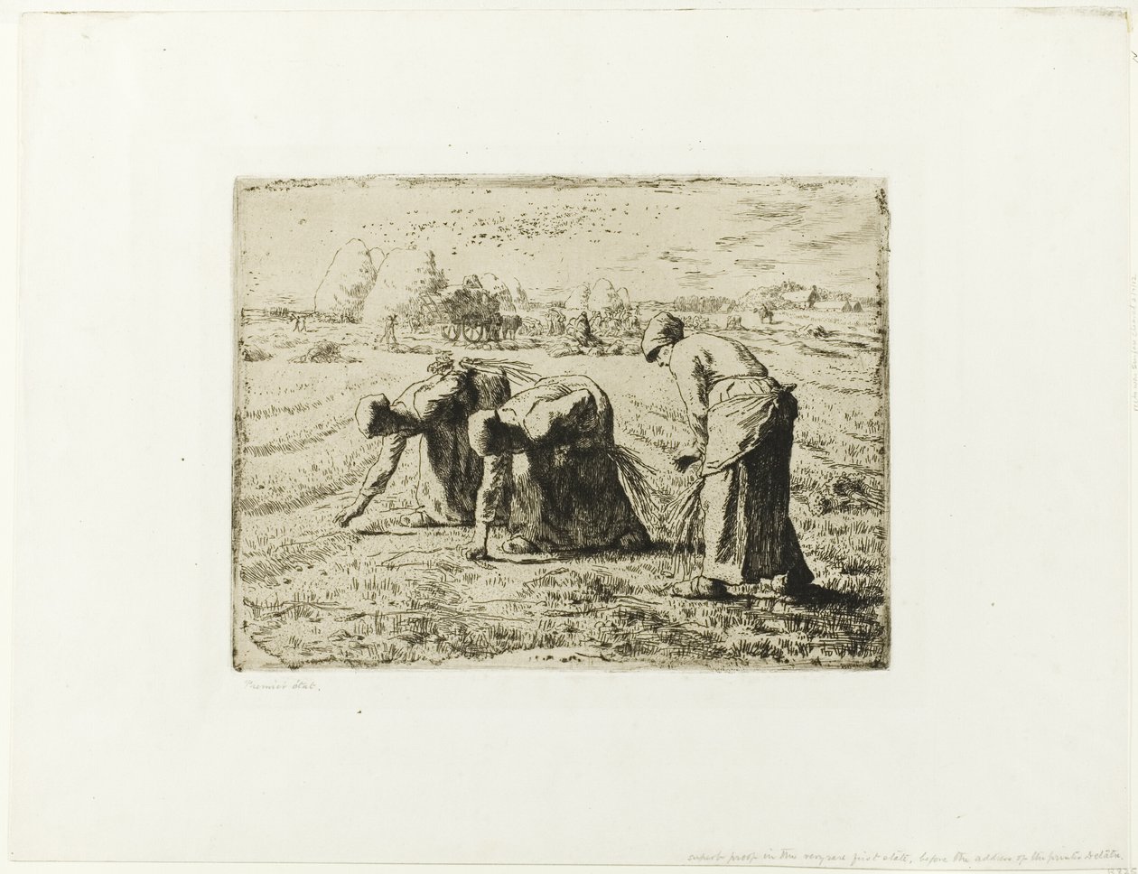 Sedlák s trakařem od Jean Francois Millet