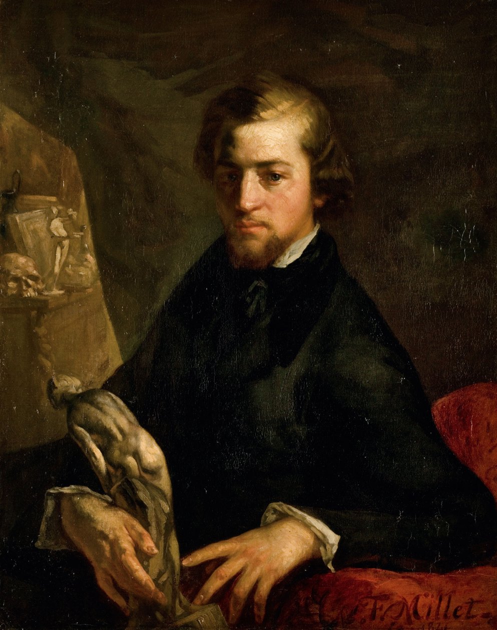 Portrét Charles-André Langevin od Jean Francois Millet