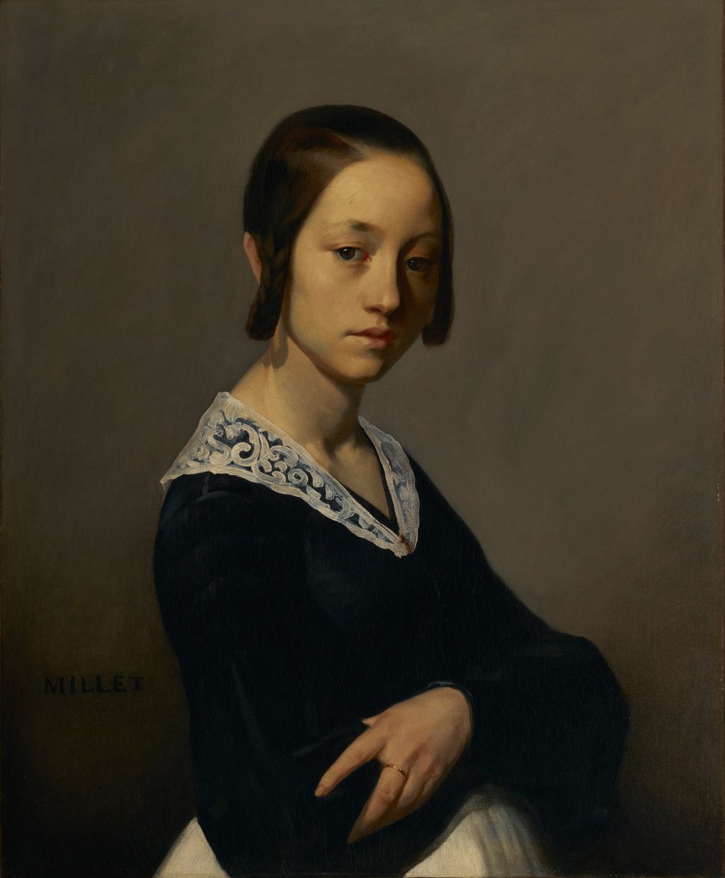 Portrét Louise-Antoinette Feuardent, 1841 od Jean Francois Millet