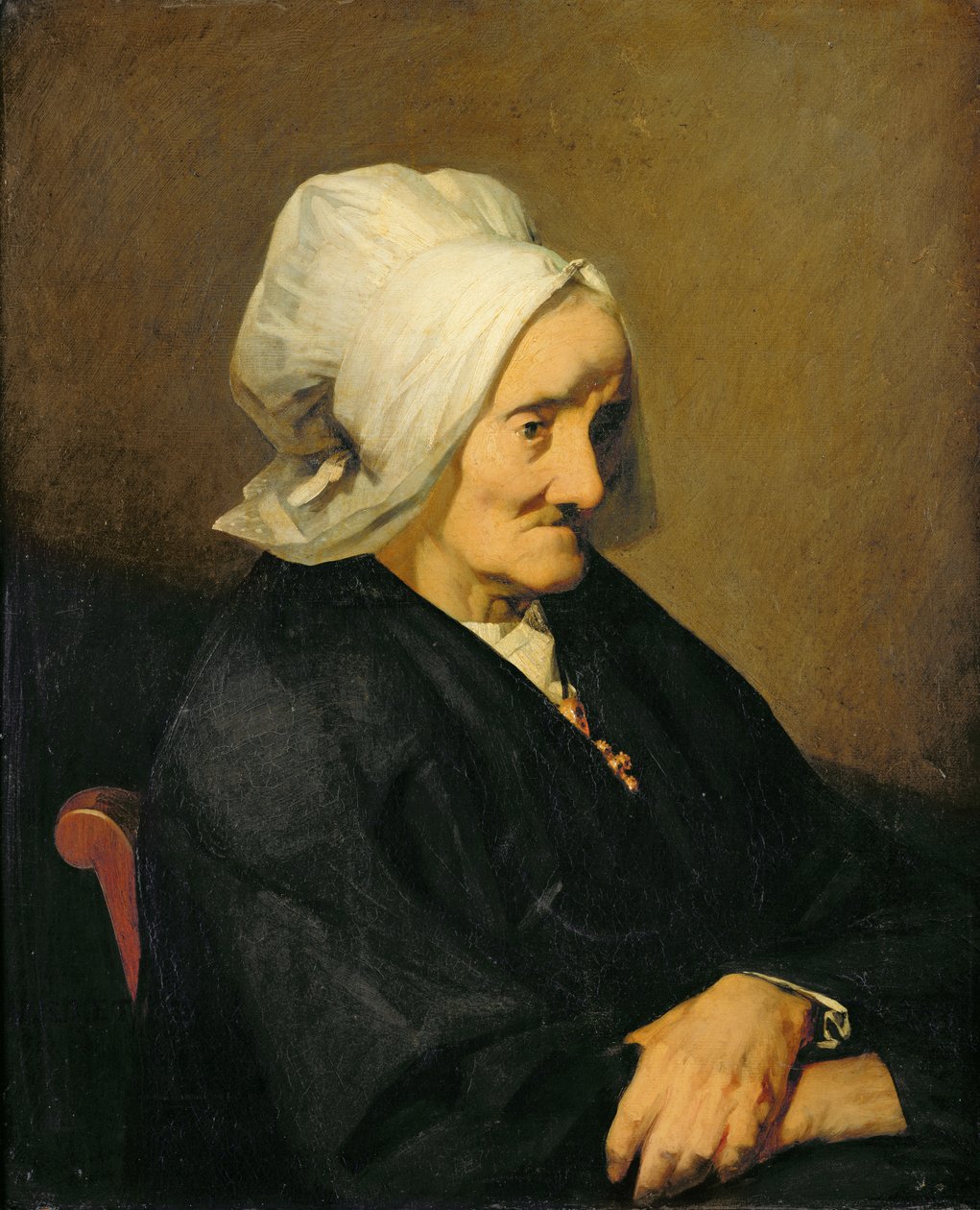 Portrét vdovy Roumy od Jean Francois Millet