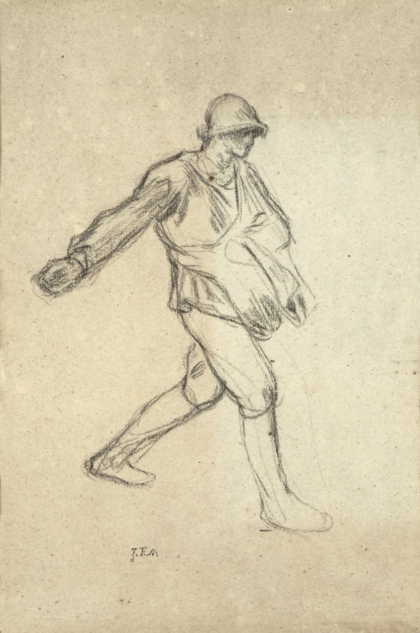 Studie na "Rozsévač" od Jean Francois Millet