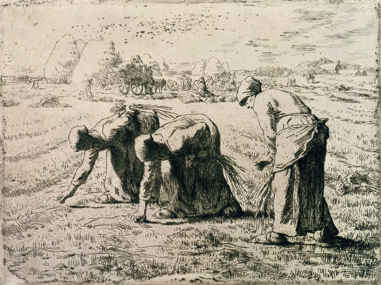The Gleaners, 1855 od Jean Francois Millet