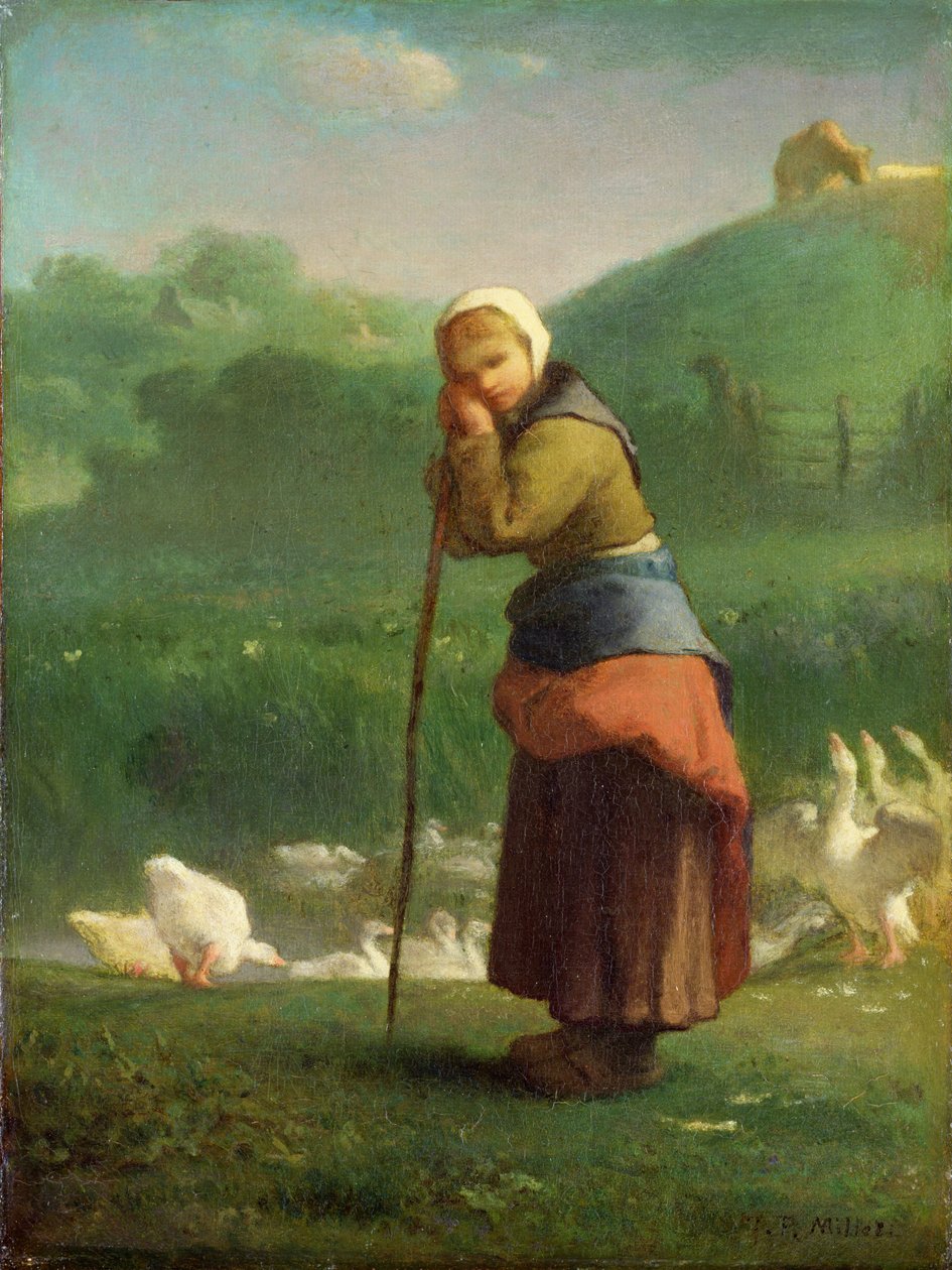 Husí děvče v Gruchy od Jean Francois Millet