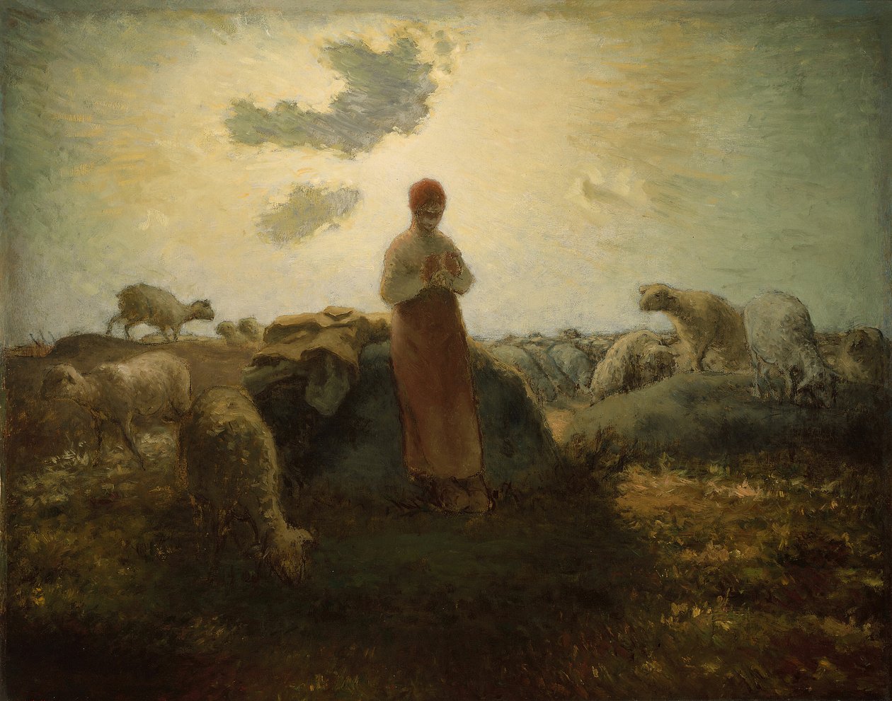 Strážce stáda, 187174. od Jean Francois Millet