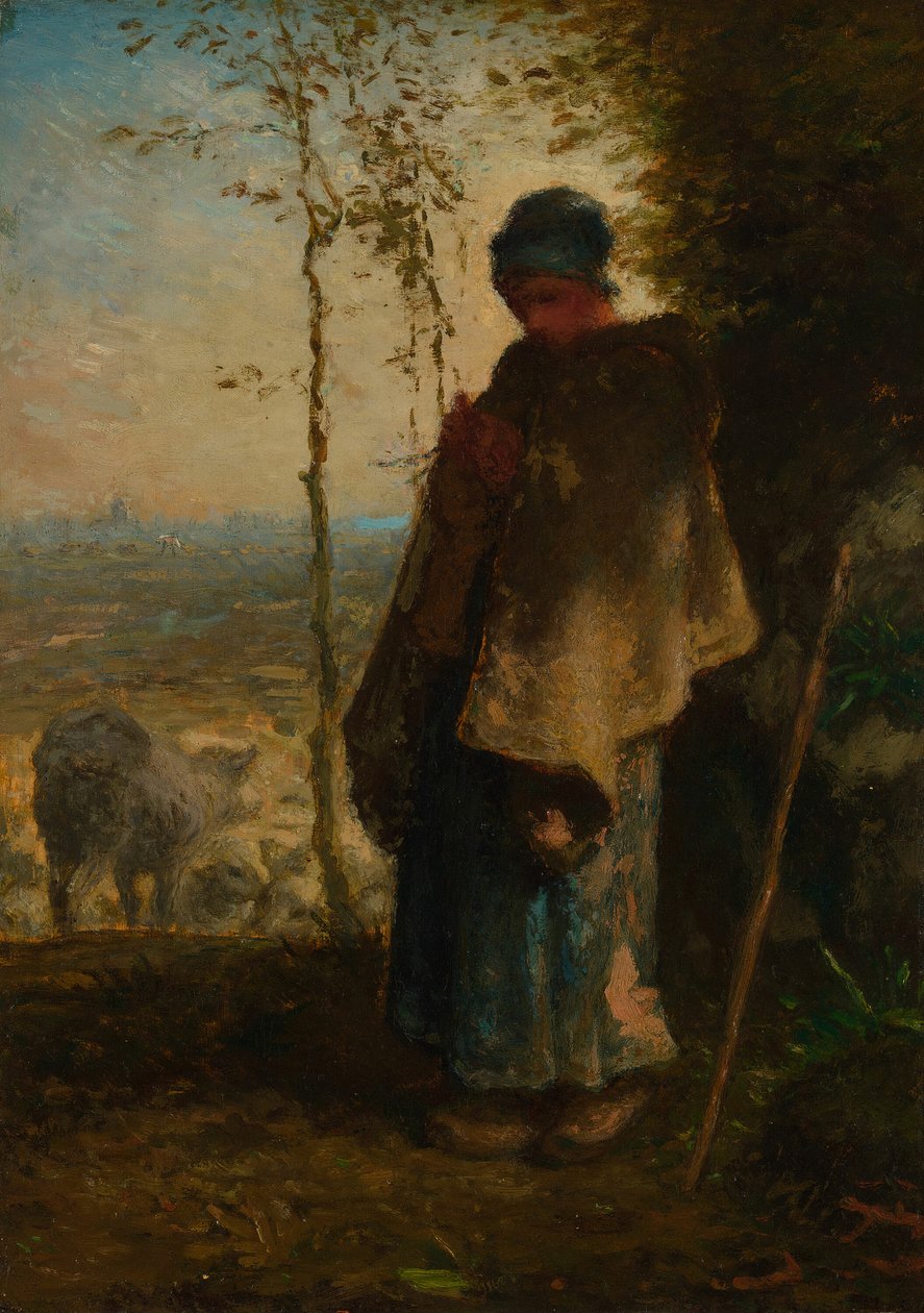 Malá pastýřka, 186872. od Jean Francois Millet