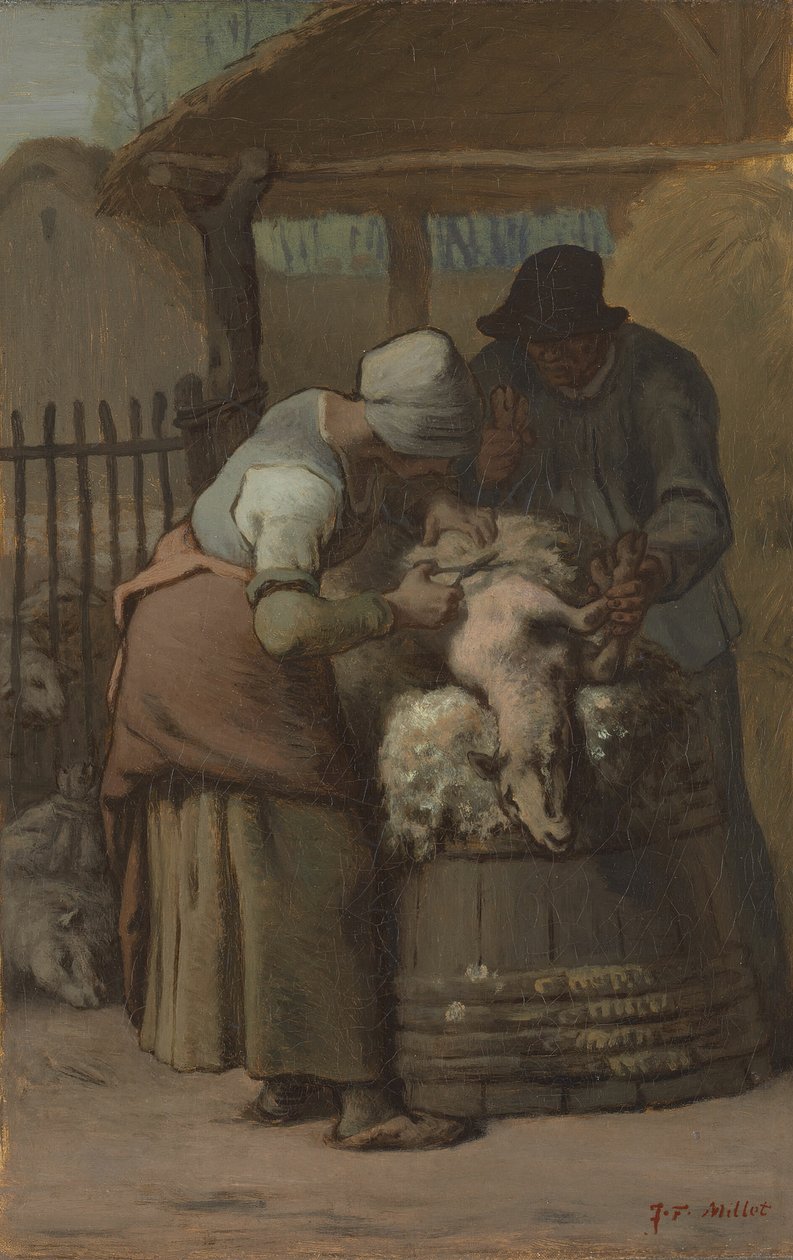 The Sheepshearers, 185761. od Jean Francois Millet