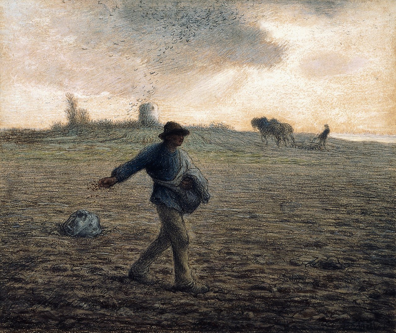 rozsévač, od Jean Francois Millet