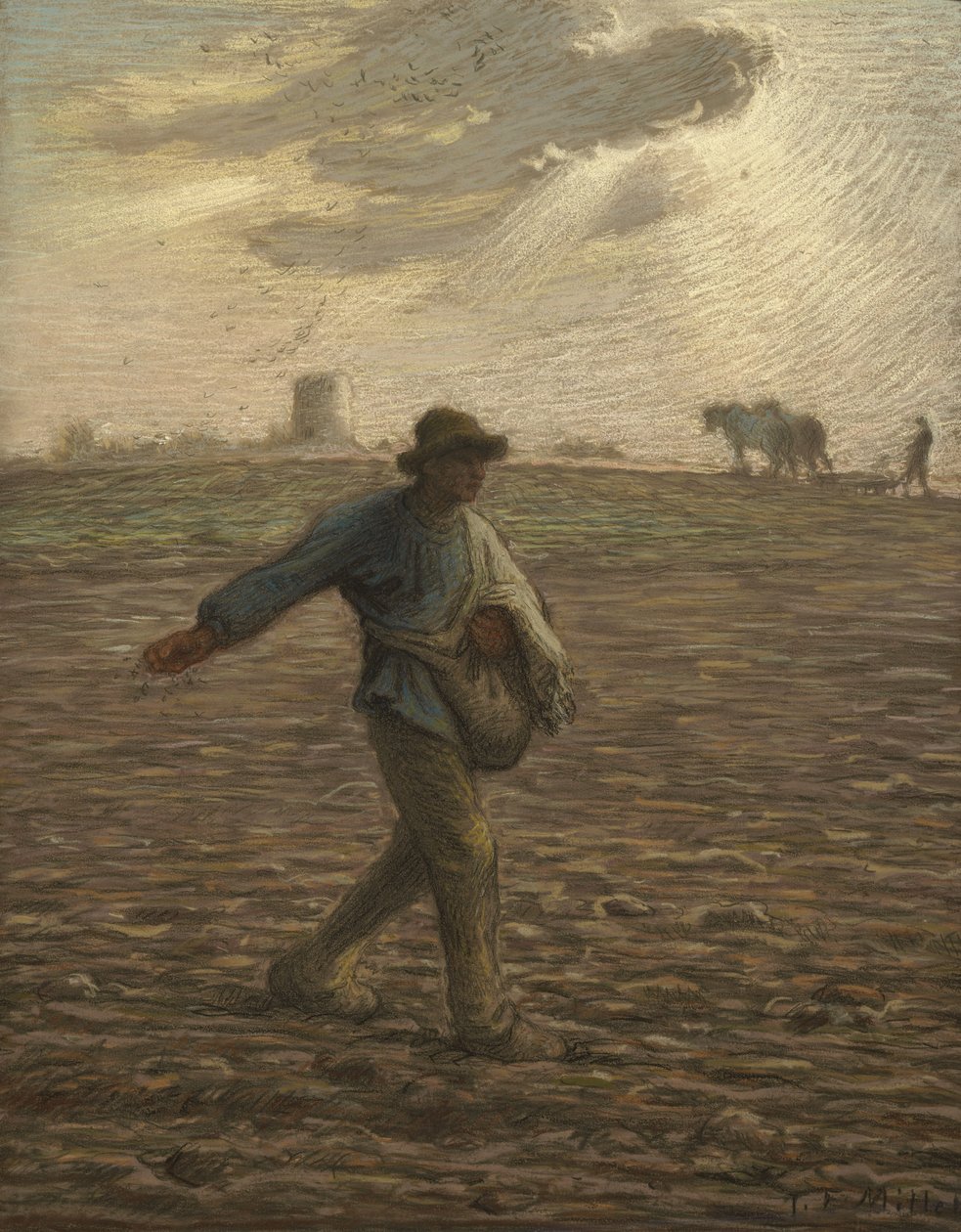 Rozsévač, kolem roku 1865 od Jean Francois Millet